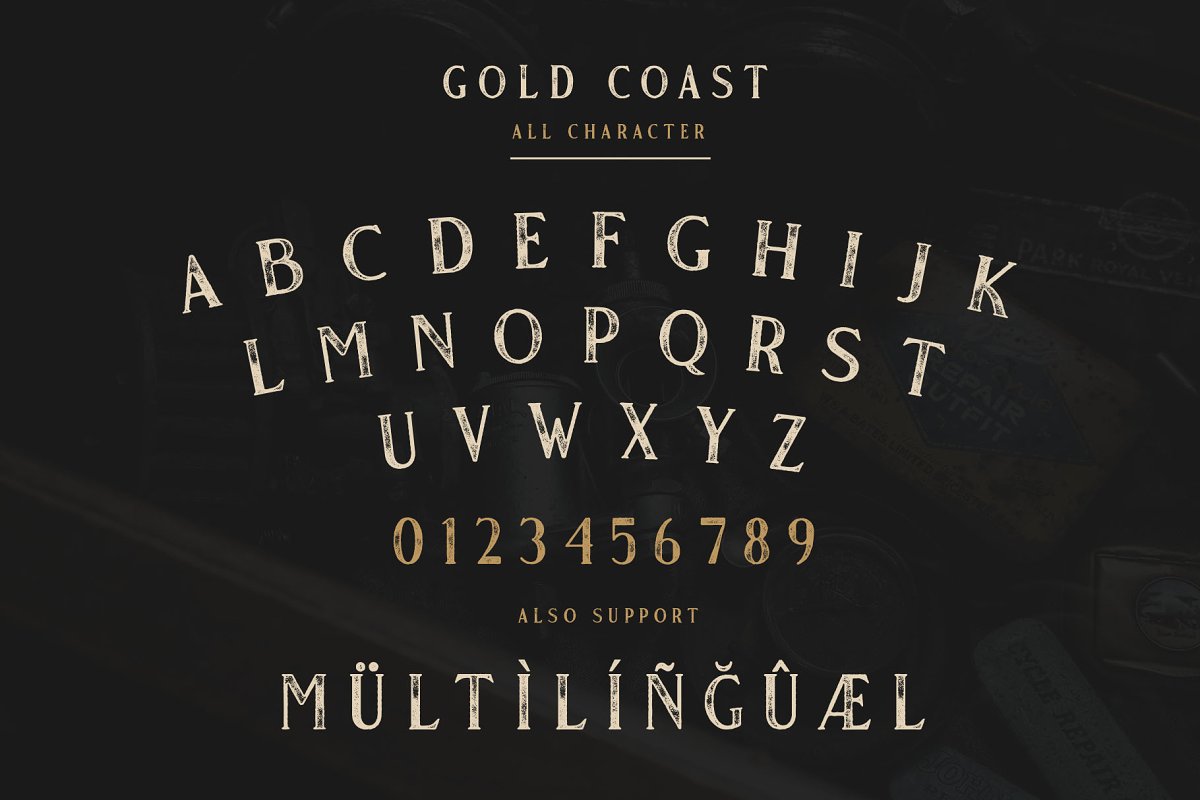 Пример шрифта Gold Coast #3